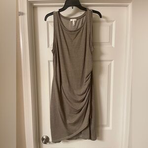 Leith Ruched Body-Con Sleeveless Dress Size L